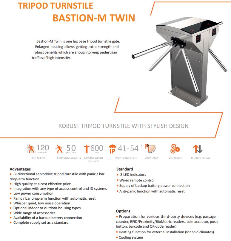 Turnichet Tripod Bastion M Twin